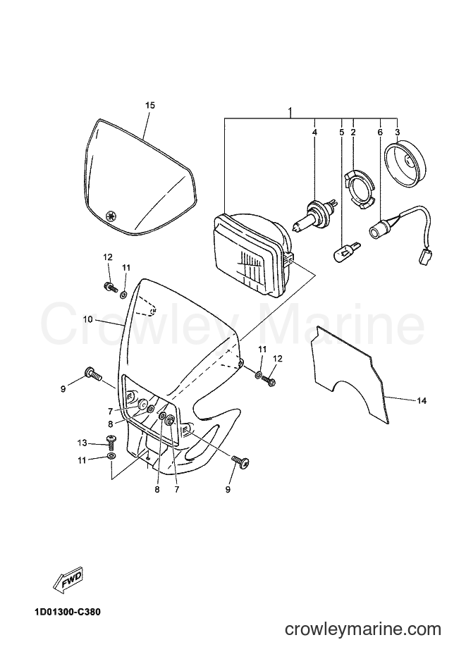 2004 Dirt Bike DT125RE - DT125RE (1D01) [070] - HEADLIGHT