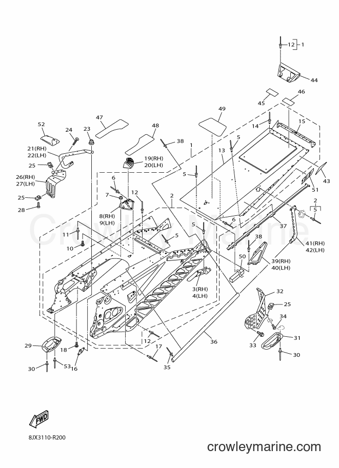 Yamaha Motors SRV10LD (8JX4) [010] - FRAME 2