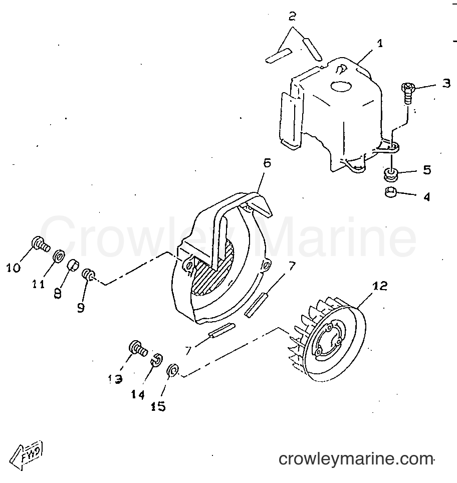 1998 Scooter CW50RSP - CW50RSP (4URF) [010] - AIR SHROUD & FAN