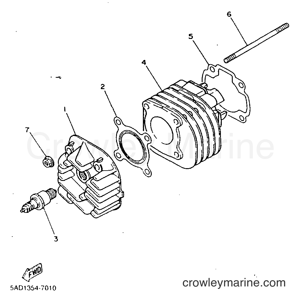 1999 Scooter YN50 - YN50 (5BW2) [010] - CYLINDER