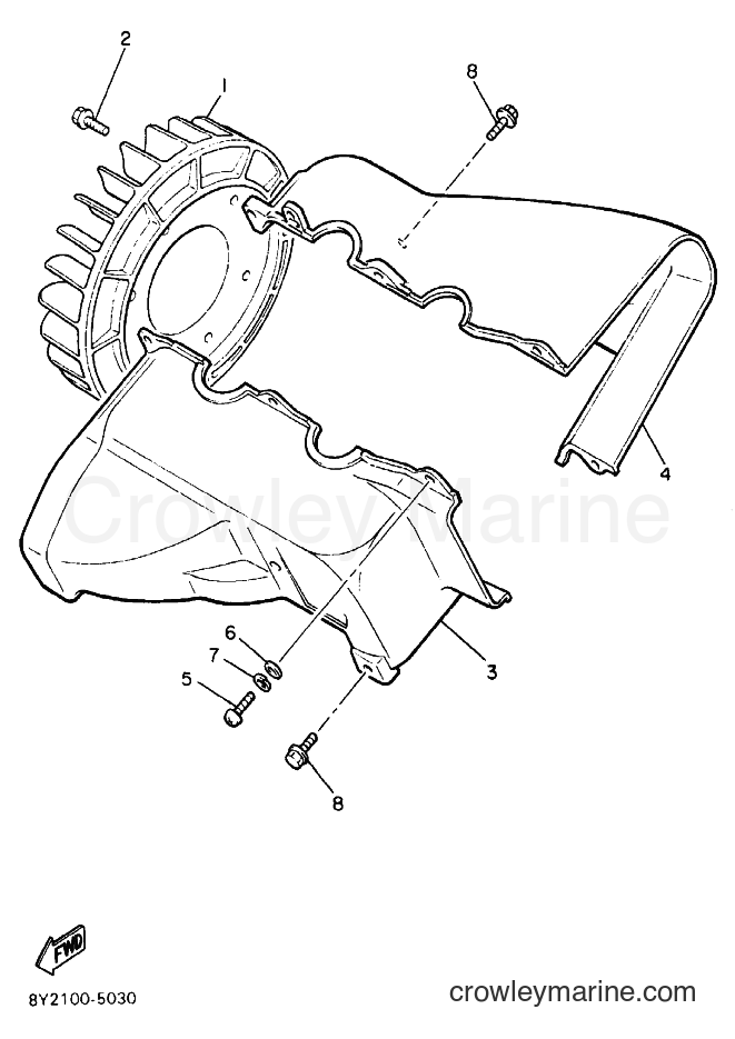 1988 Snowmobile ET340 - ET340 (84F0) [030] - AIR SHROUD & FAN