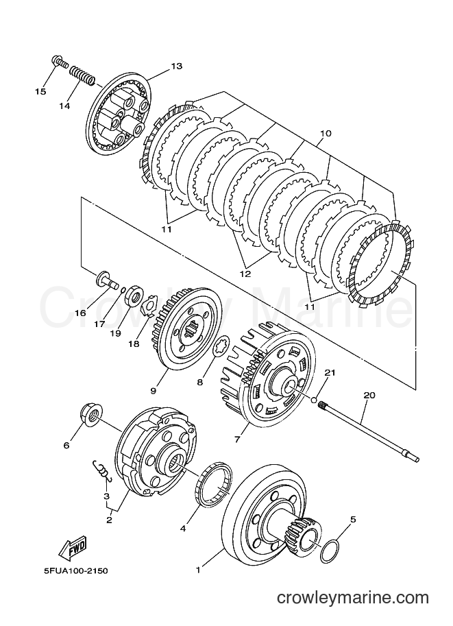 2003 ATV YFM400FWN - YFM400FWN (5FUD) [010] - CLUTCH