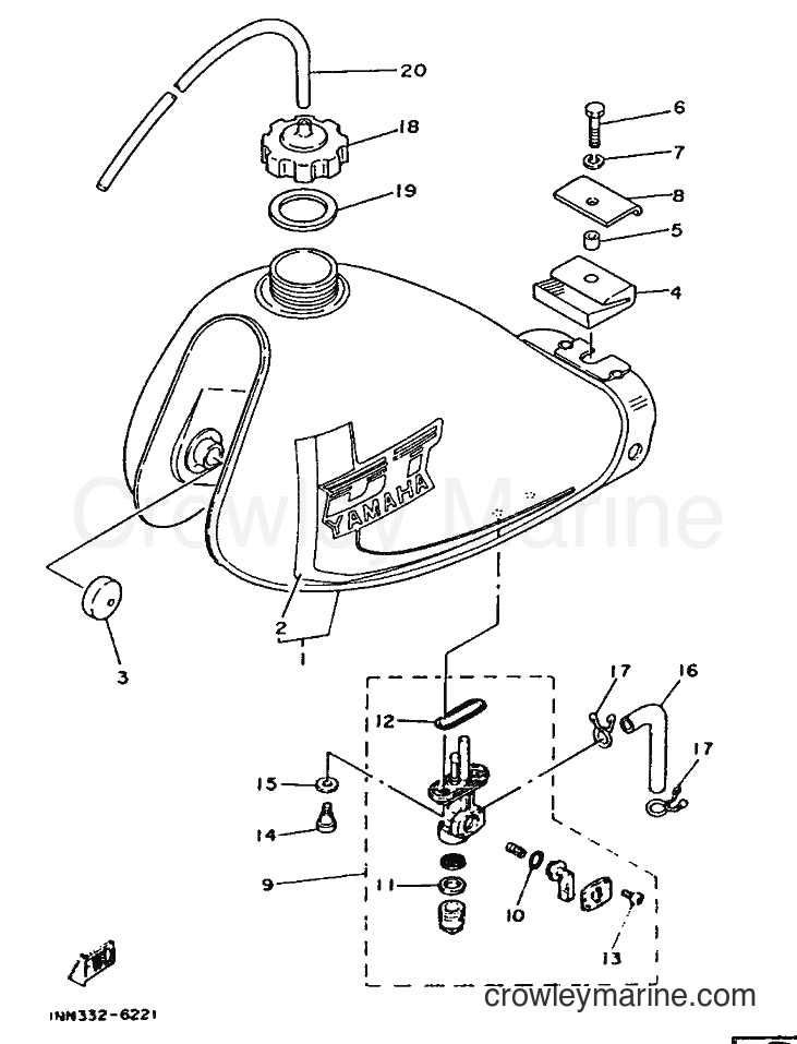 1987 Scooter DT50M - DT50M (2UM) [999] - FUEL TANK