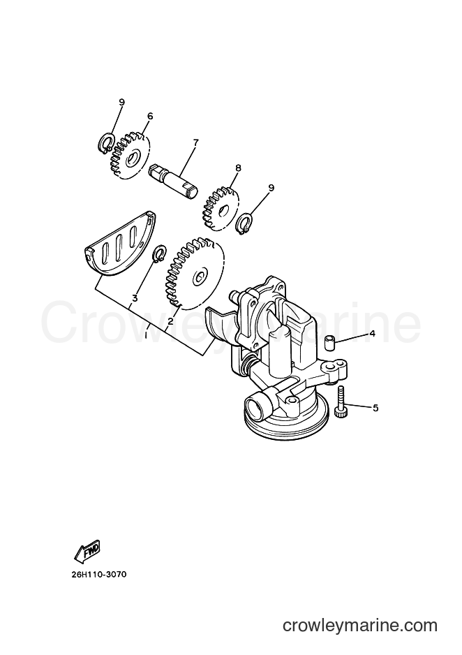 Yamaha Motors XVZ1300A (4YP4) [040] - OIL PUMP