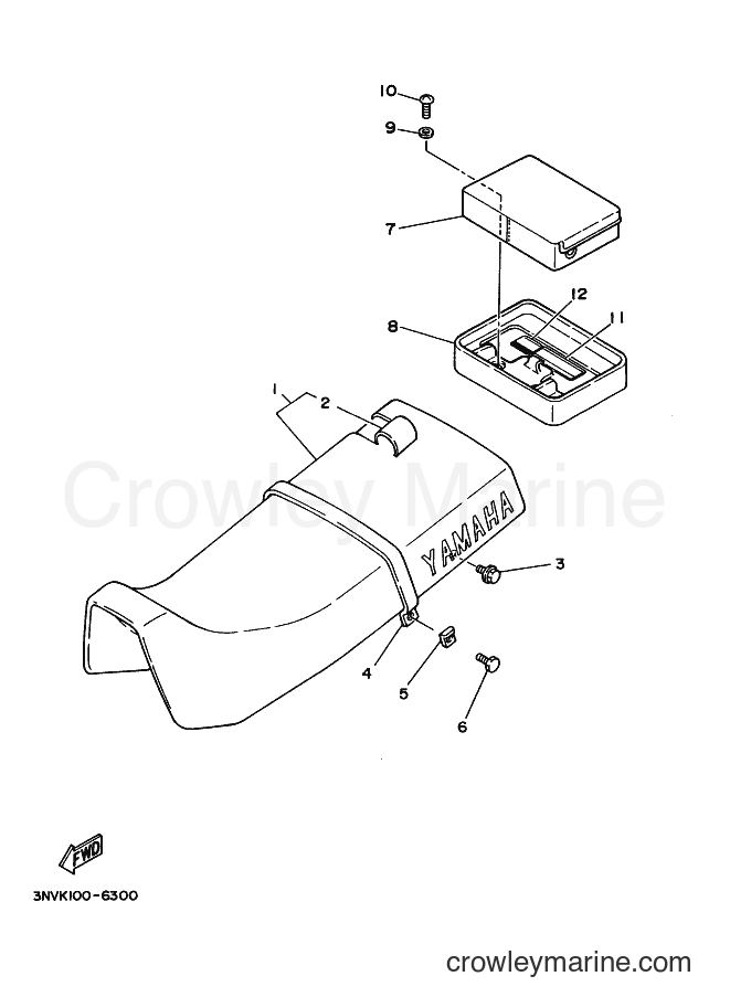 2000 Dirt Bike XT350 - XT350 (5LJ2) [010] - SEAT