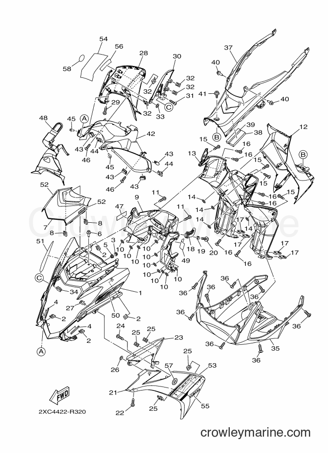 Yamaha Motors AT125FC (2XC6) [010] - LEG SHIELD 3