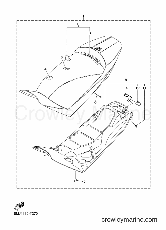 2018 Snowmobile SRS10SD46 - SRS10SD46 (8MJ1) [010] - SEAT