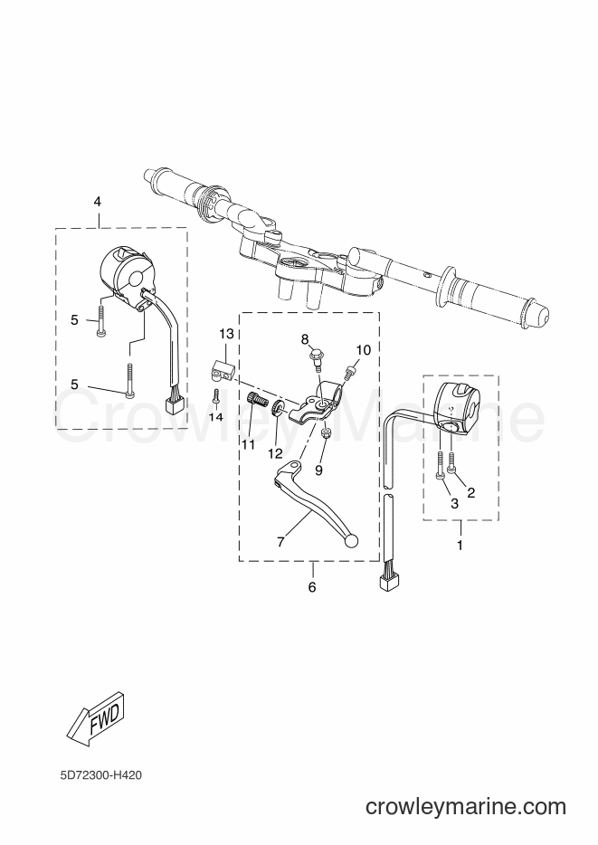 2009 Sport Bike YZF-R125 - YZF-R125 (5D75) [050] - HANDLE SWITCH & LEVER