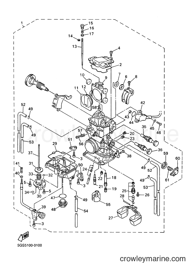 2000 Dirt Bike WR400F - WR400F (5GS6) [100] - CARBURETOR
