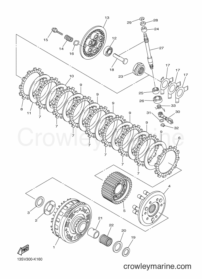 2012 Sport Bike YZF-R6 - YZF-R6 (1JSF) [010] - CLUTCH