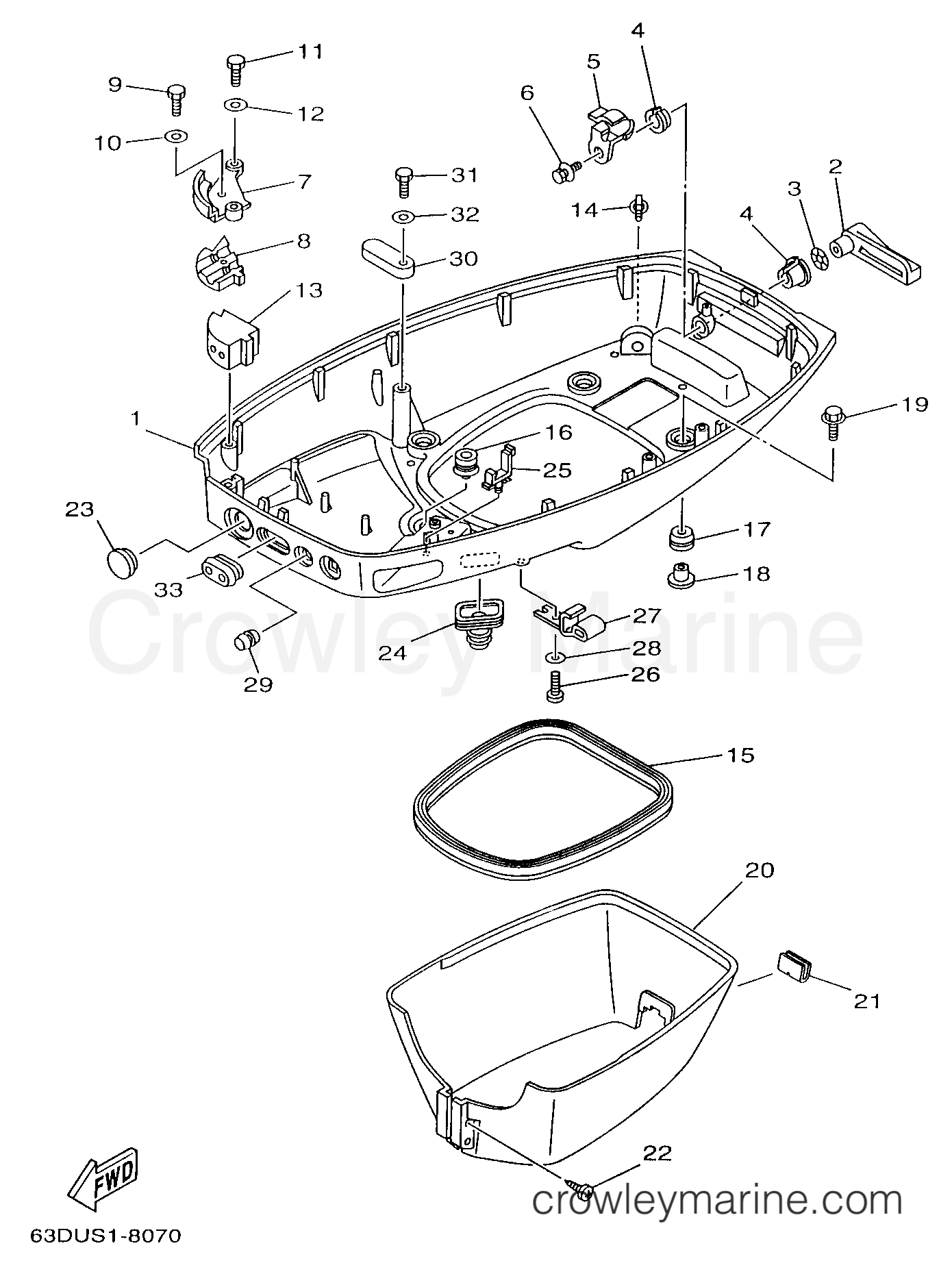 Yamaha Motors C50TLRX - BOTTOM COWLING