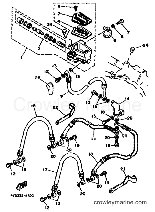 Yamaha Motors RD500LC (1GE) [999] - FRONT MASTER CYLINDER