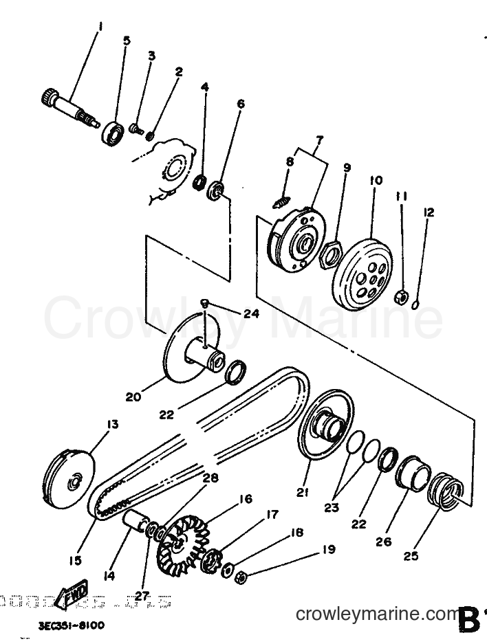 1988 Scooter CH50 - CH50 (3EC2) [999] - CLUTCH
