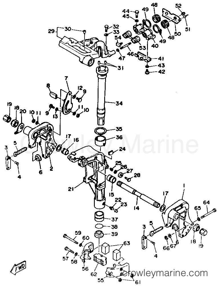 Yamaha Motors F9.9MLHR - BRACKET 1