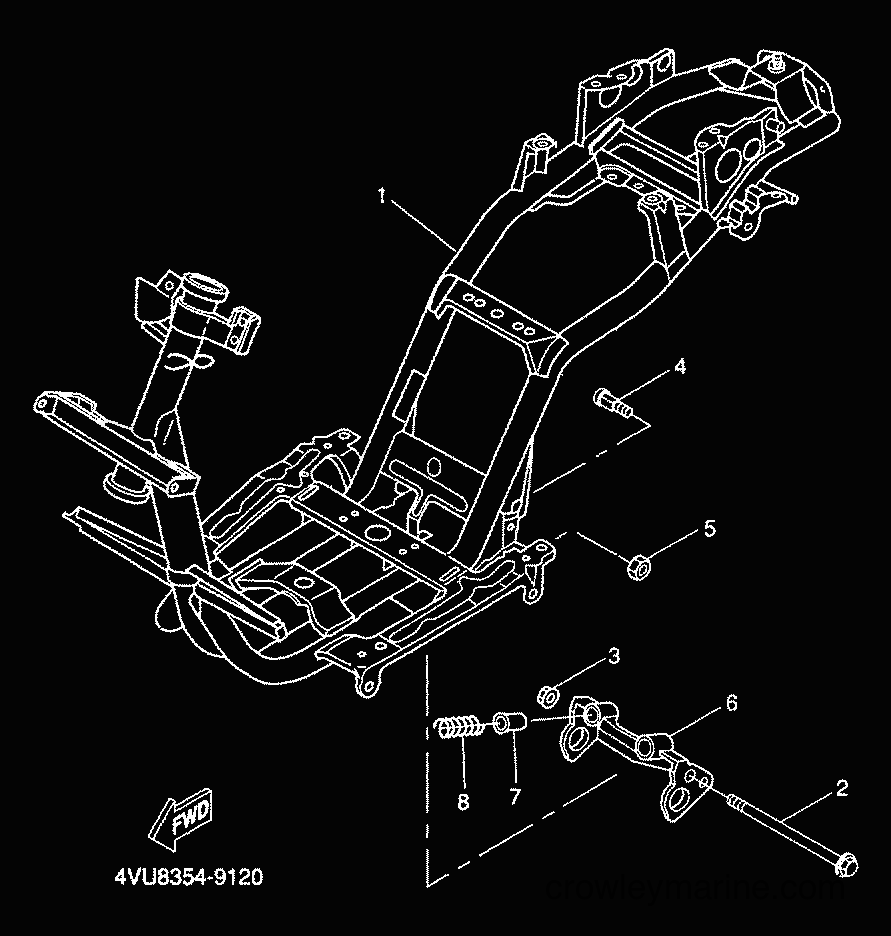 2000 Scooter CW50 - CW50 (5HG6) [010] - FRAME
