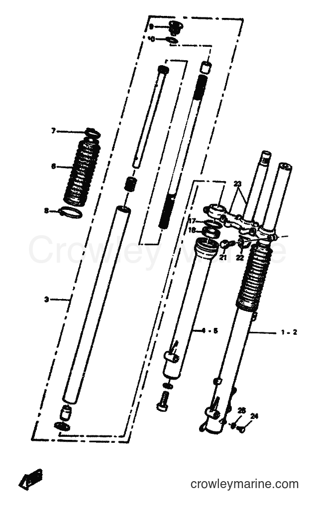 1991 Scooter DT50R - DT50R (4CT2) [999] - FOURCHE