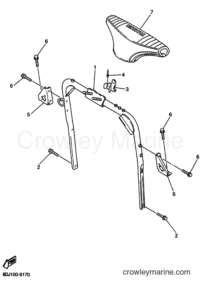 Yamaha Motors VT600 (8EB2) [020] - STEERING GATE