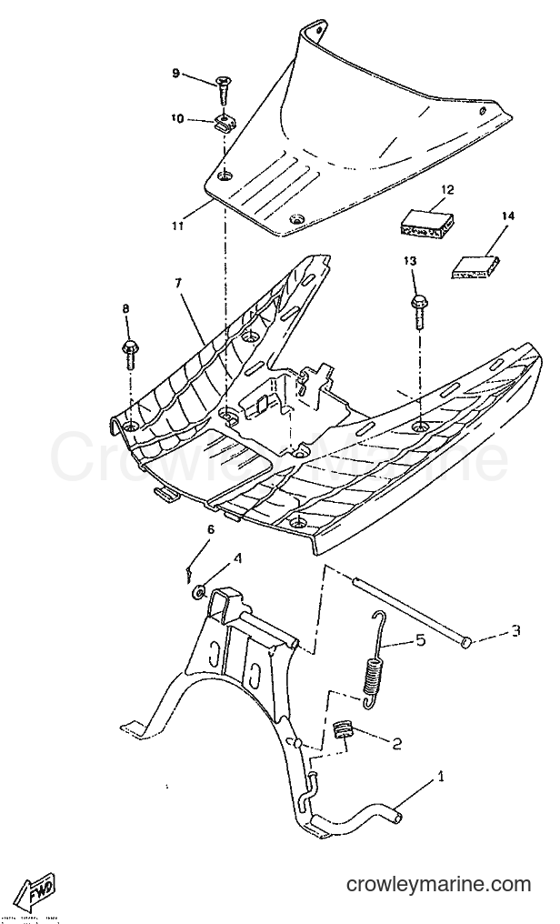1996 Scooter CW50RS - CW50RS (4WB1) [999] - STAND & FOOTREST