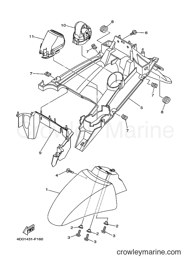 Yamaha Motors AF115S (4D0A) [010] - FENDER