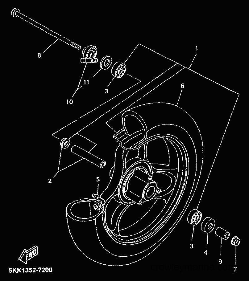 Yamaha Motors YN50 (5BX5) [010] - FRONT WHEEL