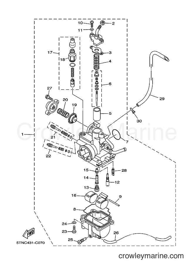 Yamaha Motors T110SE (2P09) [010] - CARBURETOR