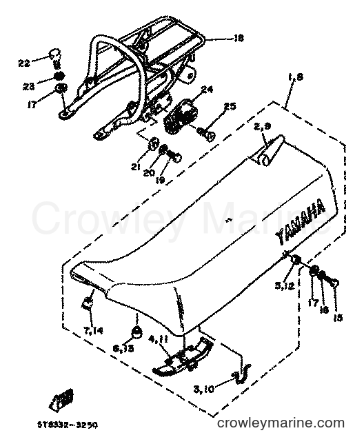 1983 Scooter DT80MX - DT80MX (36N) [999] - SEAT & CARRIER