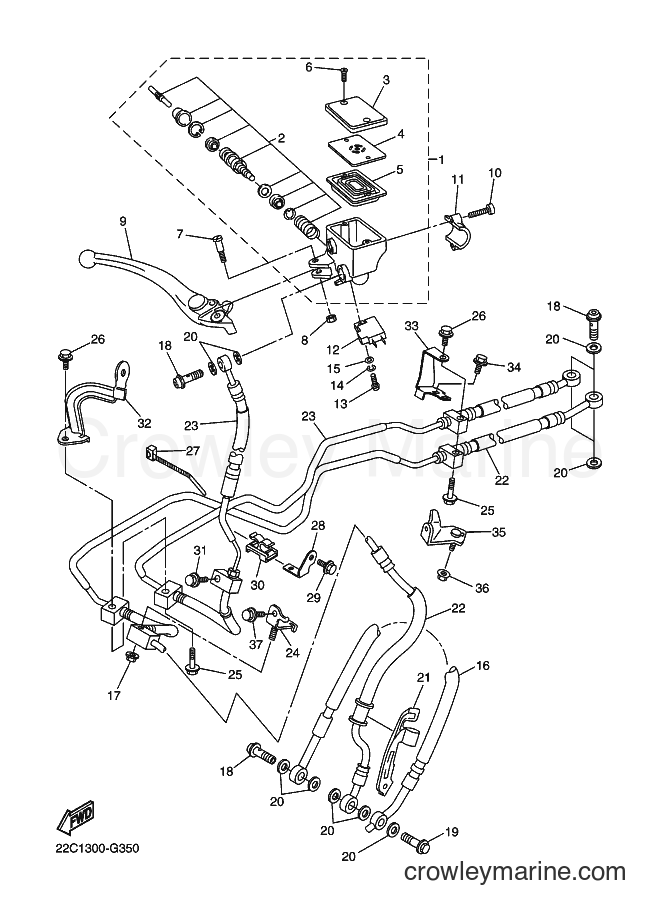 2012 Street Bike FZ1-NA - FZ1-NA (22CF) [010] - FRONT MASTER CYLINDER