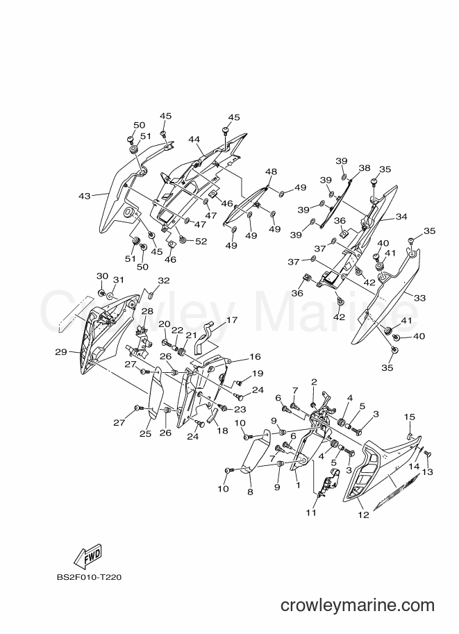 Yamaha Motors MTN850-A (BS2F) [010] - SIDE COVER