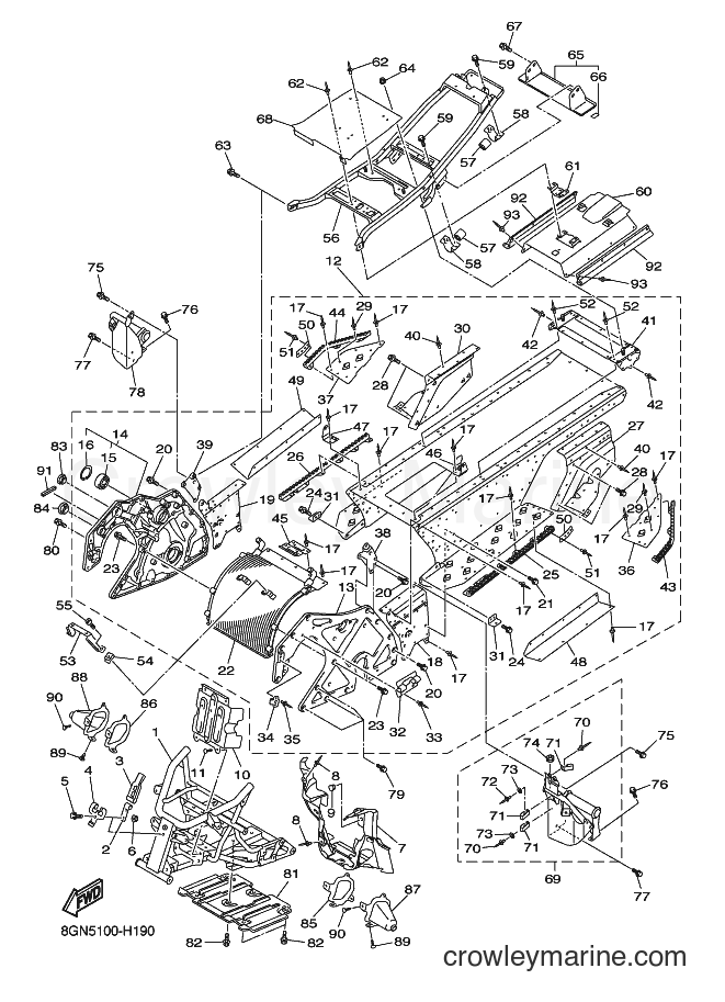 2009 Snowmobile RPZ50S - RPZ50S (8GN6) [010] - FRAME