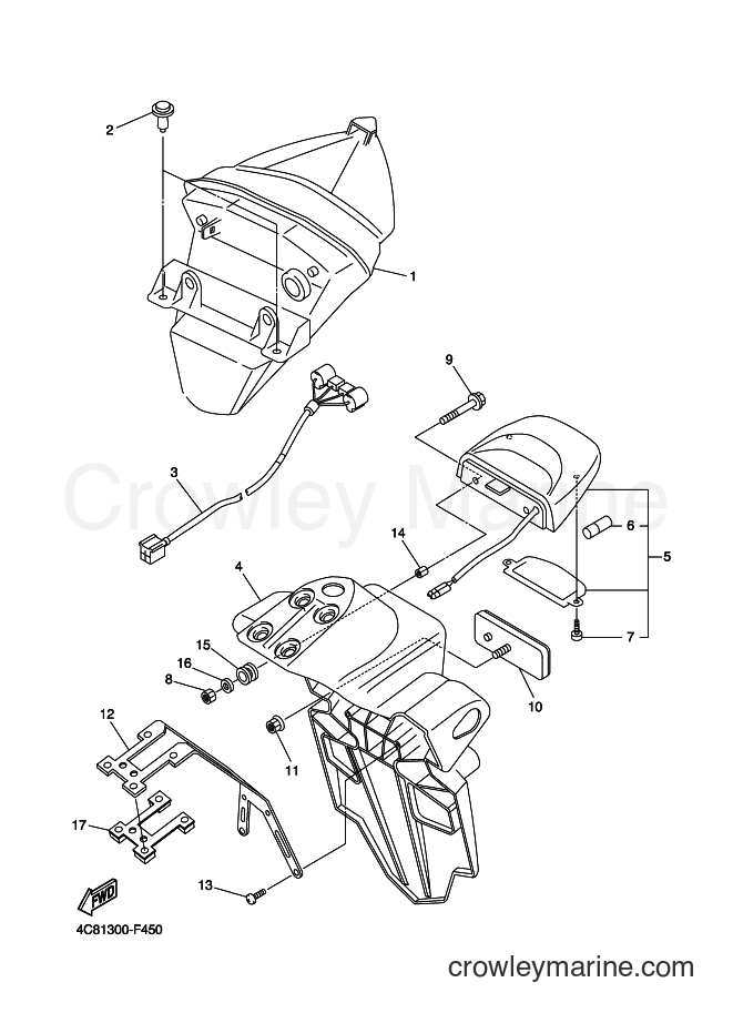 2007 Sport Bike YZF-R1 - YZF-R1 (4C81) [060] - TAILLIGHT