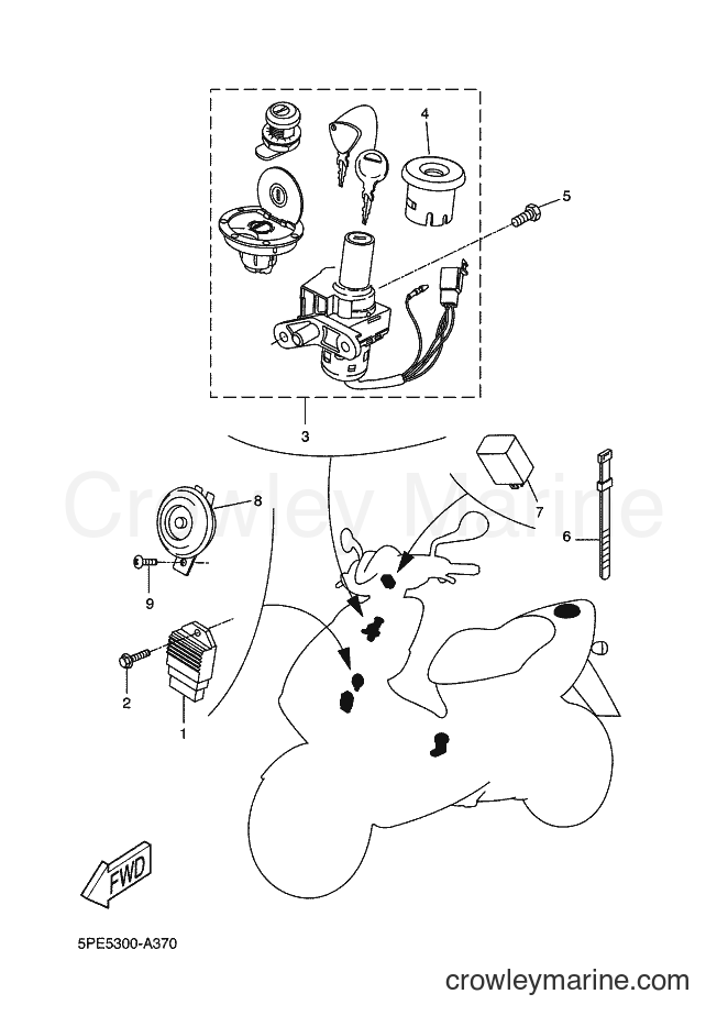 2001 Scooter YQ50L - YQ50L (5PU6) [020] - ELECTRICAL 1