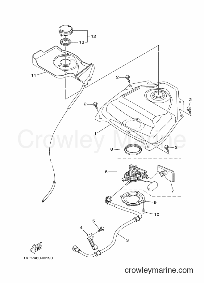 2013 Scooter AL115FX - AL115FX (1KPC) [010] - FUEL TANK