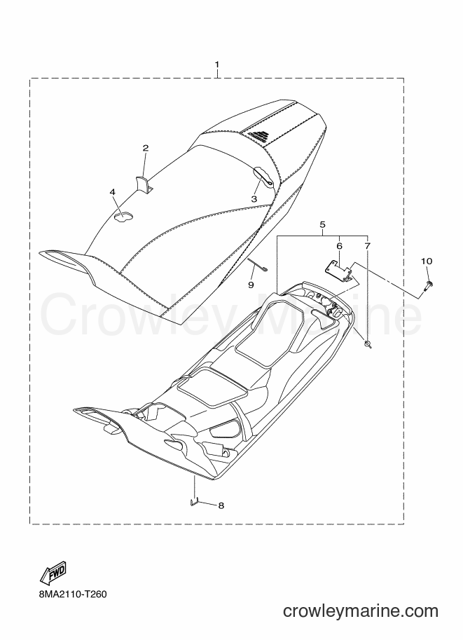 2018 Snowmobile SRS10LS - SRS10LS (8MA2) [010] - SEAT