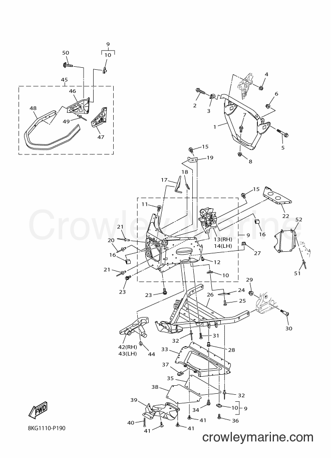 Yamaha Motors SRV10MS (8KS1) [010] - FRAME 1