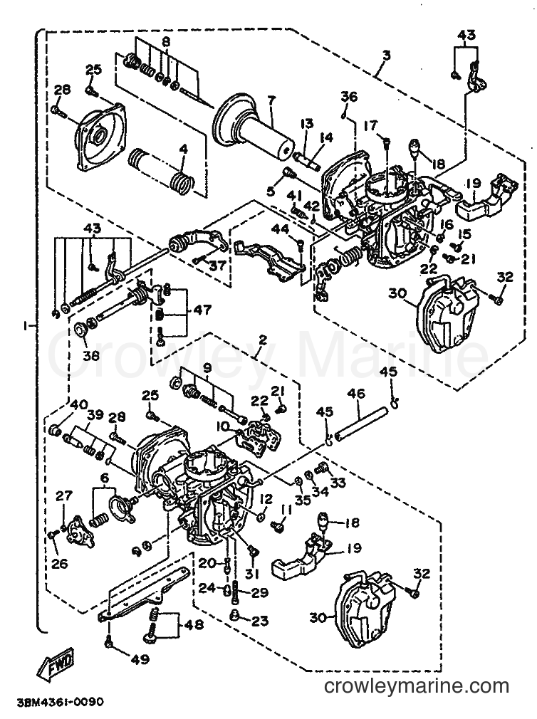 1993 Cruiser XV500 - XV500 (4FT2) [999] - CARBURETOR