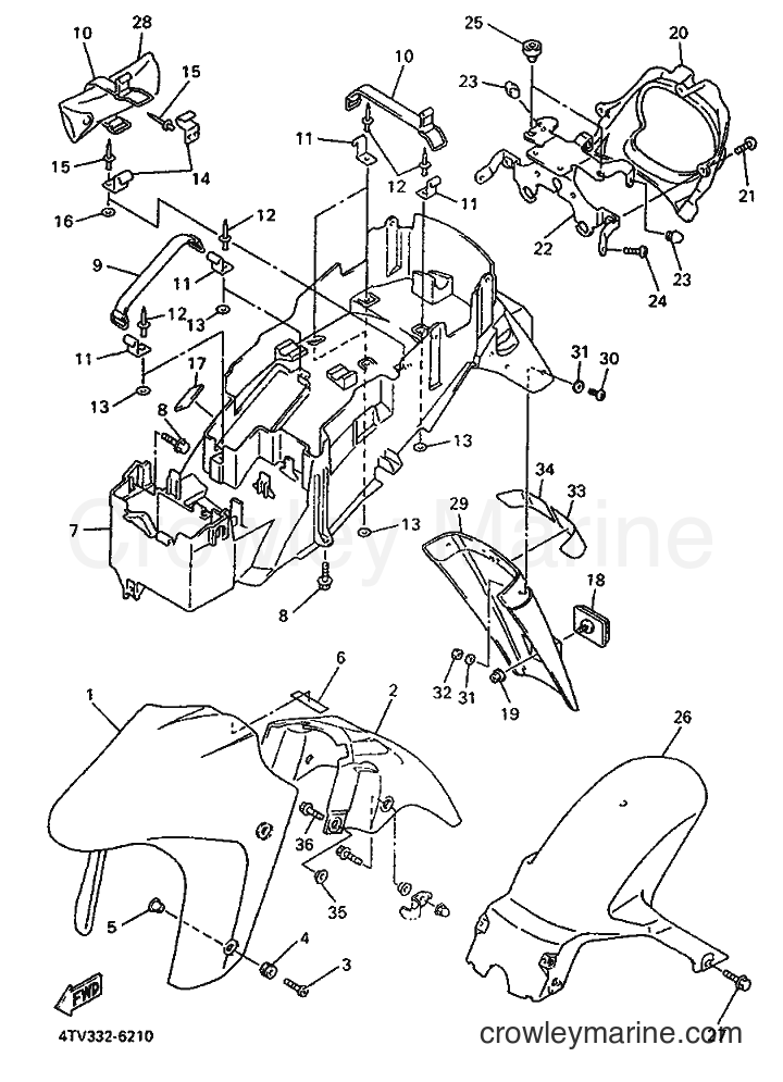 Yamaha Motors YZF600R (4TV1) [010] - FENDER