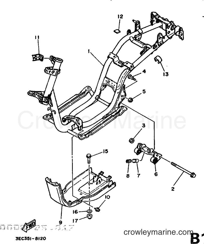 Yamaha Motors CH50 (3EC6) [999] - FRAME