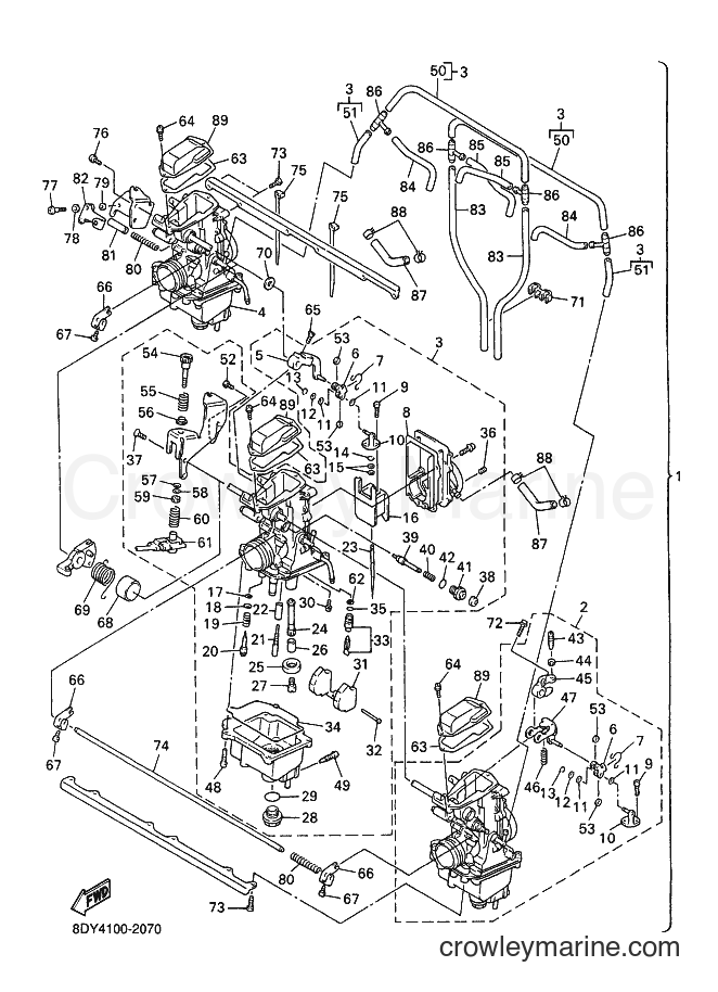 Yamaha Motors VX600ER (8DG5) [020] - CARBURETOR