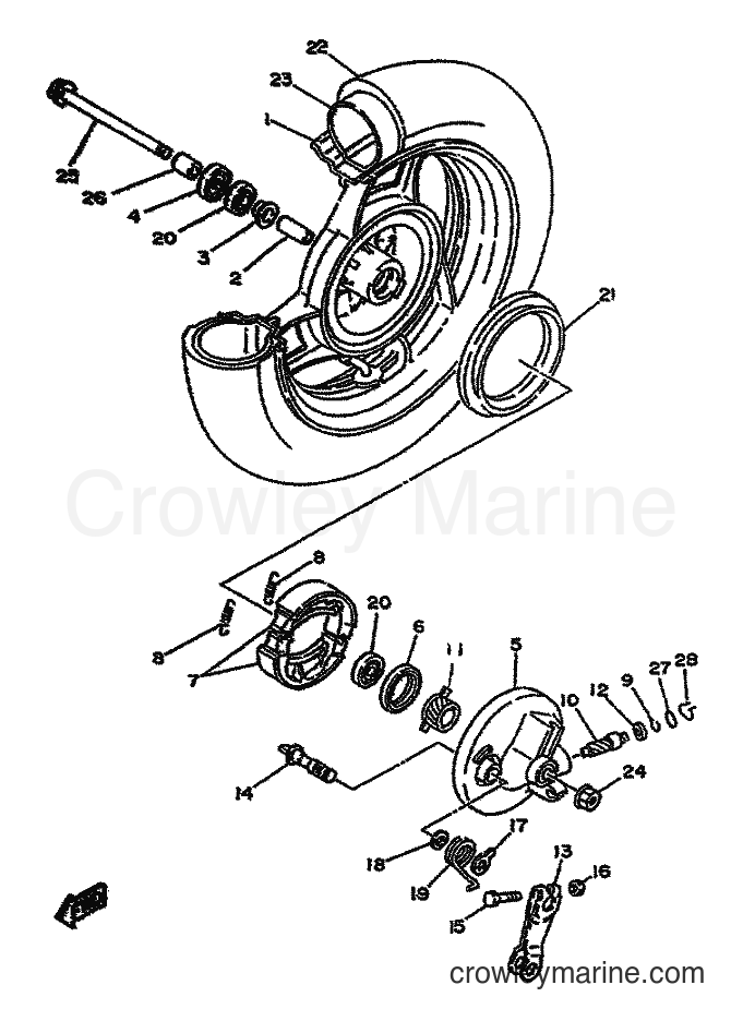 1995 Scooter YA50F - YA50F (4SN2) [999] - FRONT WHEEL