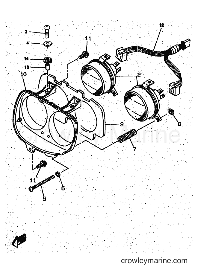 Yamaha Motors CW50 (4RW4) [010] - HEADLIGHT
