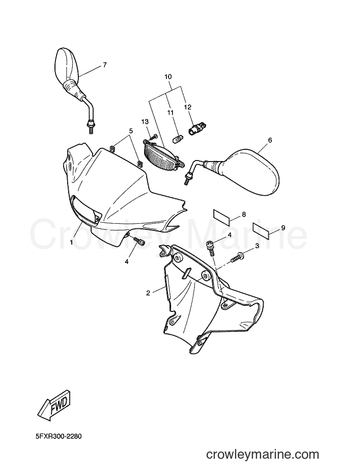 2002 Scooter CW50RS - CW50RS (5FXS) [030] - COWLING 1