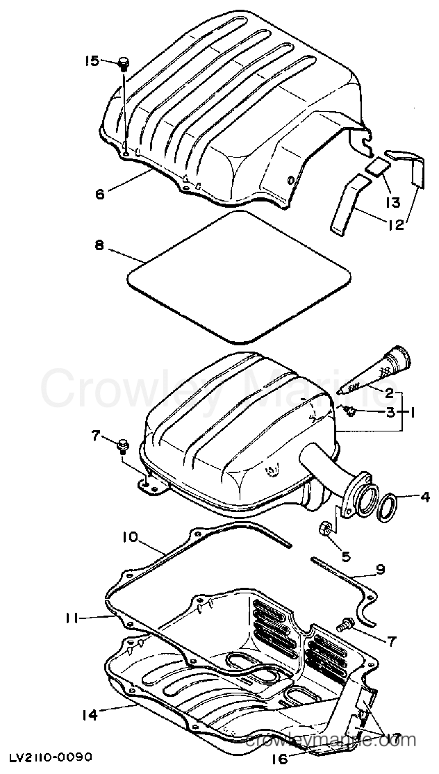 Yamaha Motors EF6000EA - EXHAUST EF5000EA