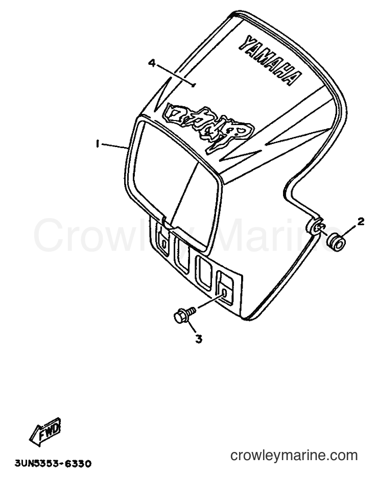 1996 Scooter DT50LC - DT50LC (3UN5) [010] - COWLING 1