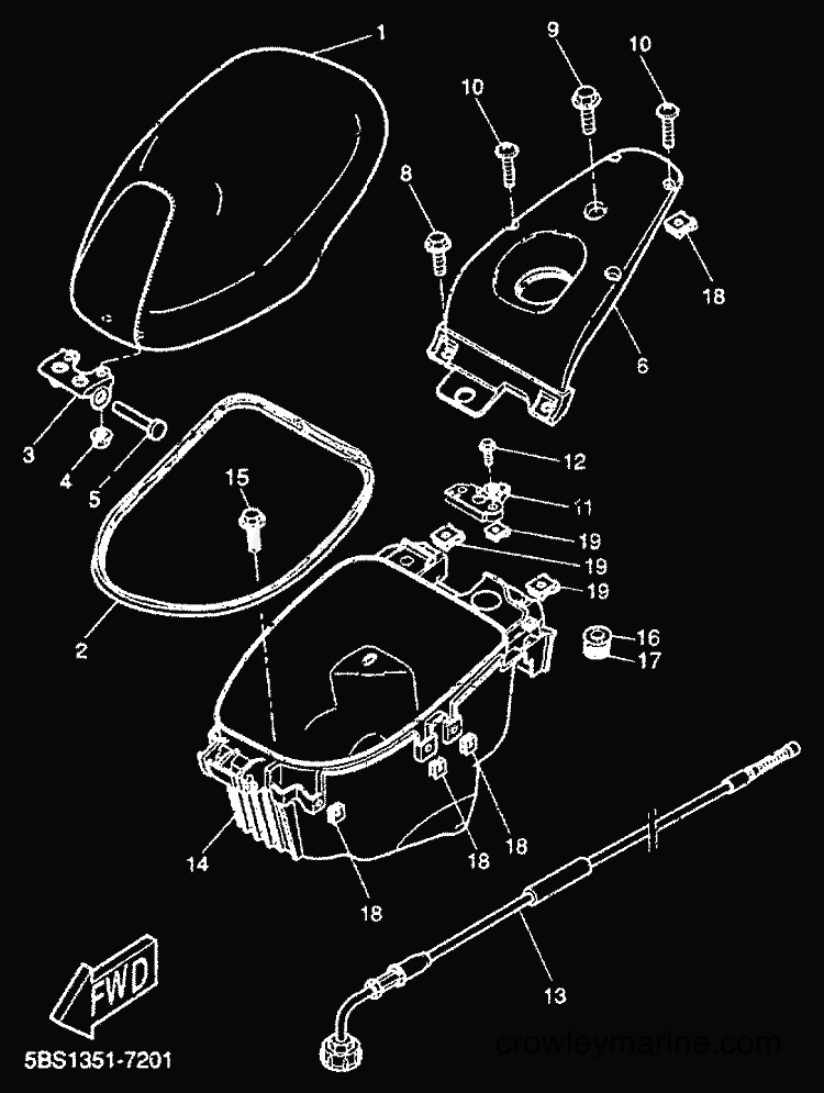 1999 Scooter YQ50L - YQ50L (5KF3) [010] - SEAT & CARRIER