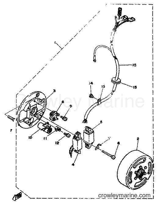 1977 Scooter FS1 - FS1 (2G0) [999] - FLYWHEEL HOUSING