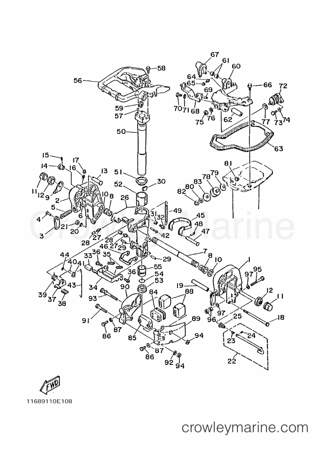 Yamaha Motors 30A (689) [040] - BRACKET 1