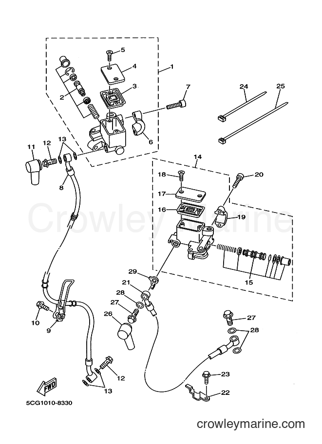 Yamaha Motors YP250D (5DF5) [030] - FRONT MASTER CYLINDER 2