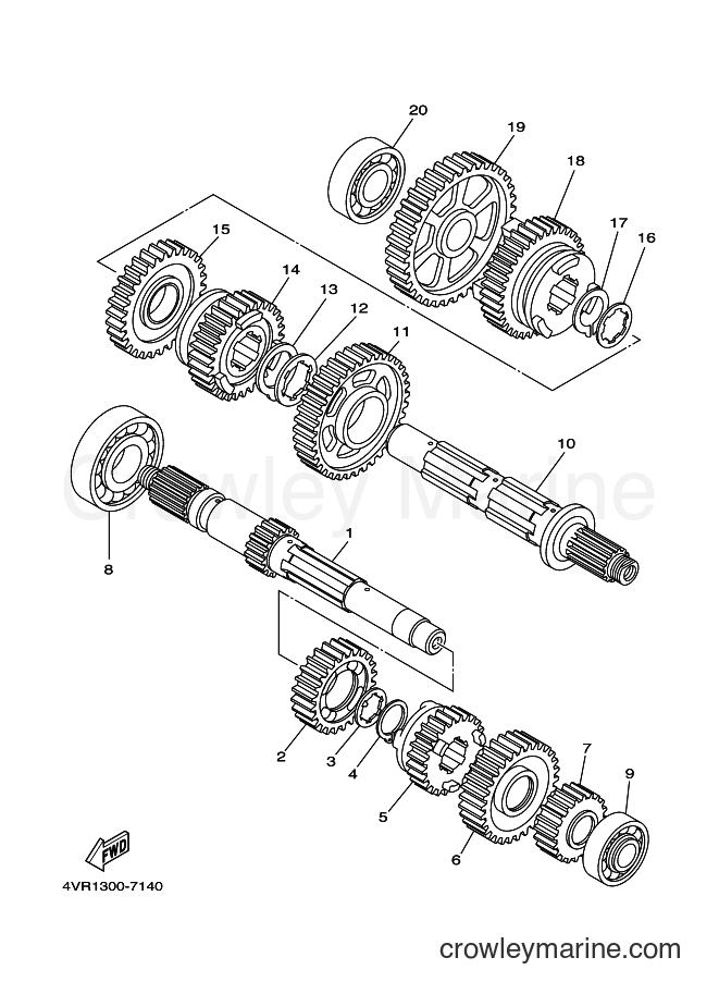 Yamaha Motors XVS650 (5FBJ) [010] - TRANSMISSION