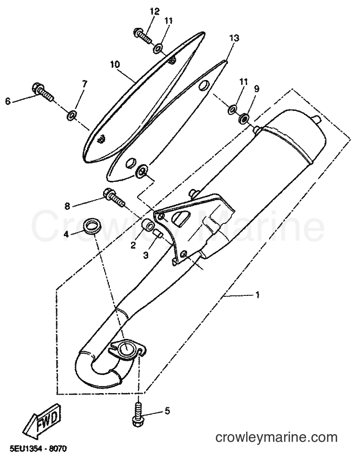 2001 Scooter YH50 - YH50 (5PF1) [030] - EXHAUST