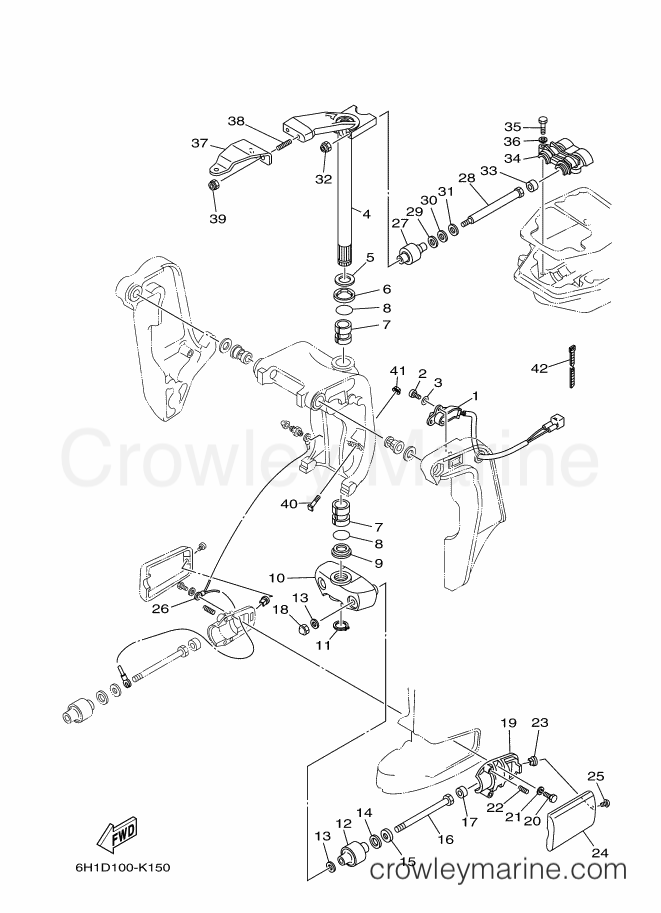 Yamaha Motors 90L-2011 (6H1D) [280] - BRACKET 2